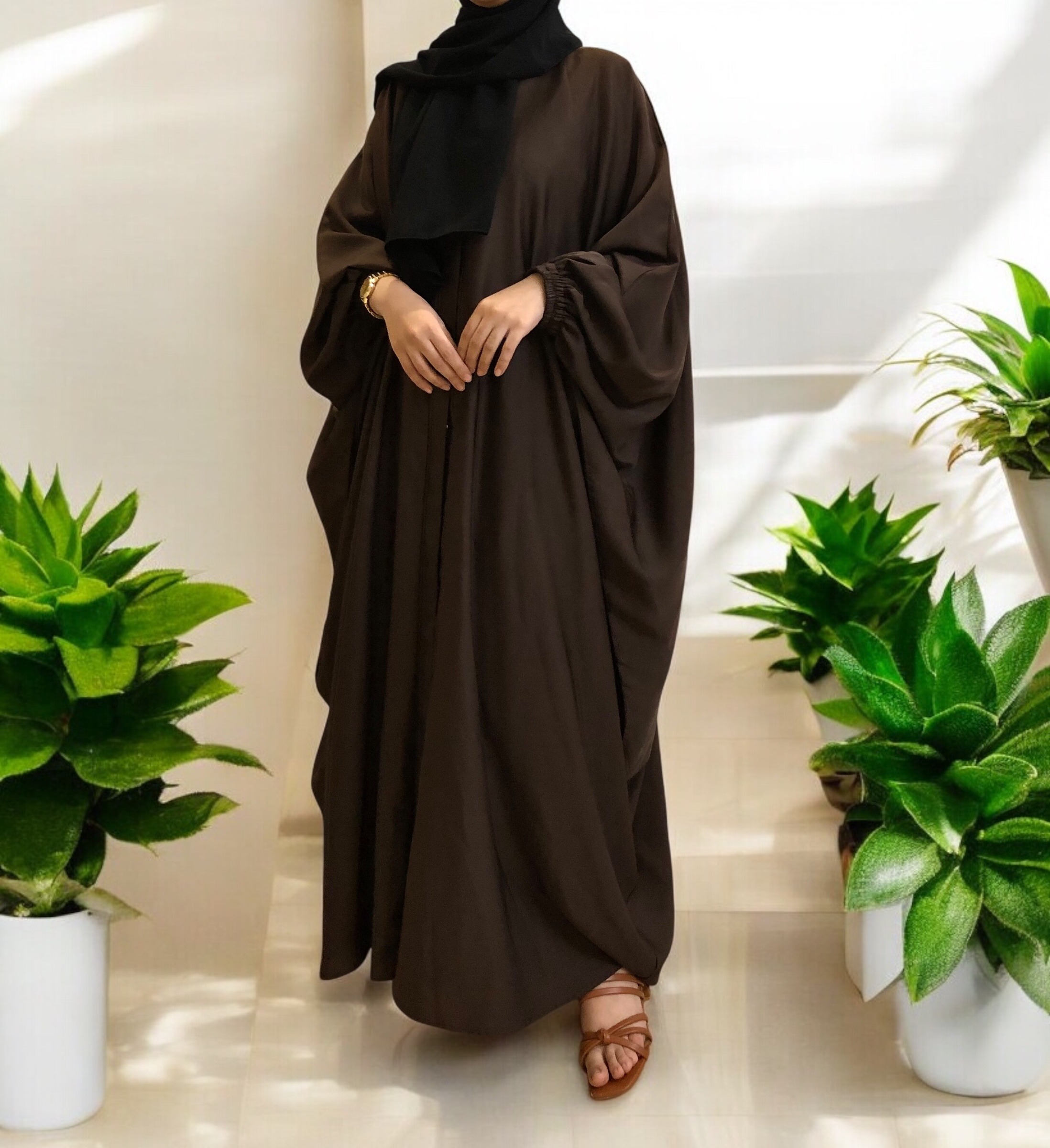 Baggy Abaya - Brown